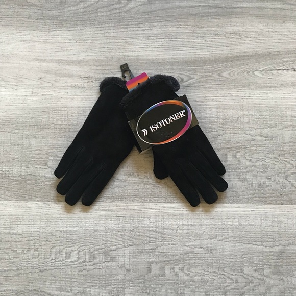 isotoner Accessories - Black Gloves